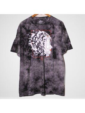 DC Suicide Squad Harley Quinn Gray Tiedye Graphic Tee Size L